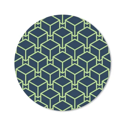 Produktbild von MuchoWow® Mauspad Mousepad Muster - Würfel - 3D 40x40 cm - Mousepads - Maus Mat - Pad - Mausunterlage - Schreibtisch Accessoires