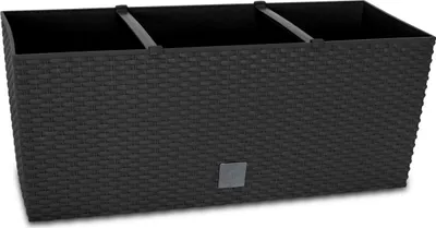 Produktbild von Bewässerungskasten Rattan 60 cm anthrazit