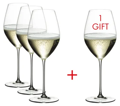 Immagine prodotto di RIEDEL - Bicchiere da champagne Veritas da 45 cl, set vantaggioso - Paghi 3, ne prendi 4