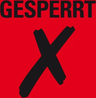 Produktbild von Dreifke® Aufkleber I Organisationsetikett GESPERRT, rot, Haftpapier, ablösbar...
