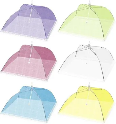 Zdjęcie produktu dla Składana osłona do grilla – idealna na grilla i piknik – 6 sztuk – 33 × 33 cm – siatka