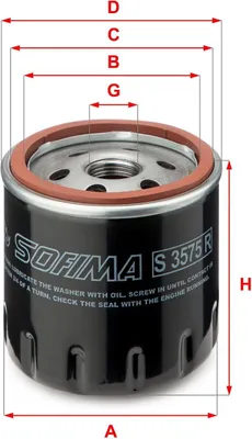 Produktbild von Ölfilter SOFIMA S 3575 R Anschraubfilter für VW Golf VII Schrägheck (5G1, BQ1, BE1, BE2) Polo Schrägheck (6R1, 6C1) Passat Variant (3G5, CB5) TIGUAN