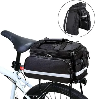 Produktbild von Fahrradtaschen, Fahrrad-Gepäckträgertasche, Fahrrad-Gepäckträgertasche, Fahrrad-Gepäckträger-Sitztasche, Tragetasche für die hintere Aufbewahrungstasche für Reisen, Camping, Radfahren