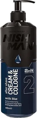 Zdjęcie produktu dla Nishman 2 Arctic blue woda po goleniu 2w1 nawilżająco-kolońska 400ml