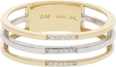 Produktbild von JuwelmaLux Ring 585 Gold und Weißgold mit Brillanten JL10-07-3333 58