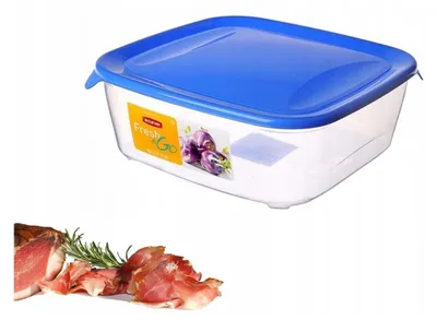 Produktbild von Curver Fresh&Go Lebensmittelbehälter 0,25l blau-transparent