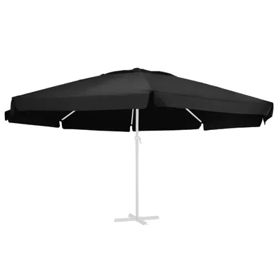 Produktbild von vidaXL Ersatzbezug für Sonnenschirm Schwarz 610 cm