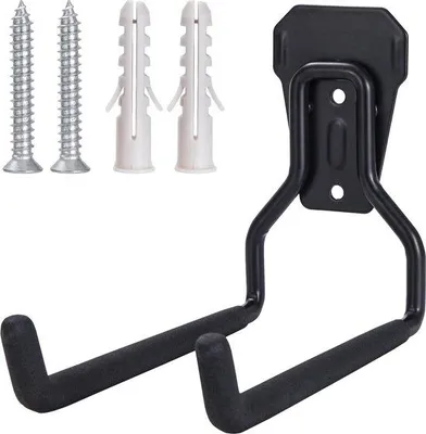 Image de Étagère en acier polyvalente pour vélos et outils de jardinage, dans un garage ou un atelier