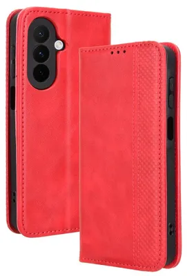 Produktbild von Samsung Galaxy A27 Hülle - Coverup Vintage Style Klapphülle - Rot