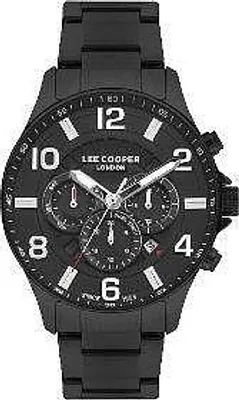 Produktbild von Herrenuhr LEE COOPER LC07802.650 in Schwarz, ein modisches Geschenk.
