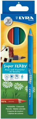 Produktbild von Lyra Buntstifte Super Ferby Kartonbox 6 Stück Basic