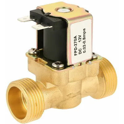 Produktbild von DC 12V G3/4 Normal geschlossenes elektrisches Magnetventil, Messing-Magnetventil, NC-Magnetventil (G3/4 DC12V)