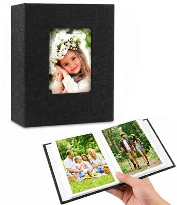 Immagine prodotto di Album fotografico con tasche, formato 10x15 cm, colore nero, capacità per 100 fotografie