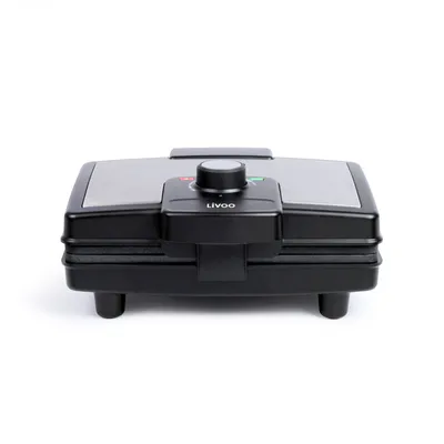 Produktbild von Livoo DOP217, 2 Waffel(n), Rechteckig, Schwarz, Aluminium, Kunststoff, 800 W, 225 mm