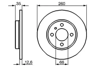 Produktbild von BOSCH Bremsscheiben (2 Stück)  0 986 478 029
