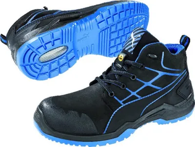 Immagine prodotto di Puma stivali di sicurezza 634200, ESD, S3, taglia 43, nero/blu ("634200") Taglia: 43