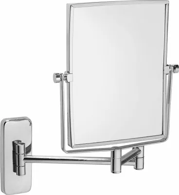 Image de Miroir de courtoisie à suspendre Angulaire, 150x205mm, Chrome