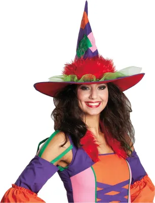 Produktbild von Hippie Hexenhut - für Fasching & Karnevalskostüme