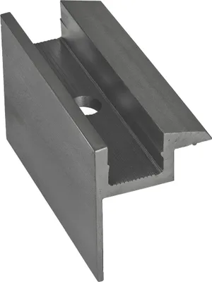 Produktbild von Endklemme silber für 30mm Solarmodul Aluminium Korrosionsbeständig Solar PV Modul Montage Halterung Befestigung Set Panel