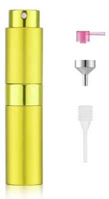 Image de Vaporisateur de parfum de voyage, 8 ml, rechargeable, couleur jaune