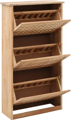 Produktbild von vidaXL Szafka na buty 55 x 20 x 104 cm orzech lity