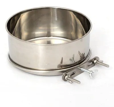 Image de Gamelle en acier inoxydable pour chiens, chats et petits animaux – taille moyenne