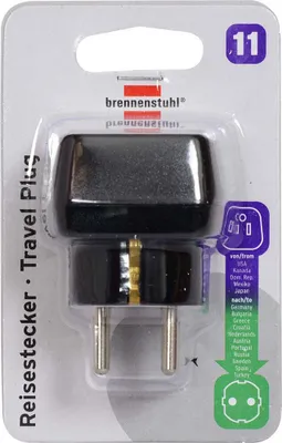 Zdjęcie produktu dla Brennenstuhl 1508520, Uniwersalne, Wewnętrzna, Czarny, 48 mm, 45 mm, 65 mm
