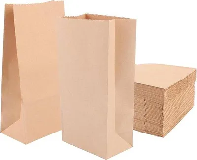 Produktbild von Famanu Kleine Papiertüten aus Kraftpapier - 18 x 9 x 5,5 cm - 200 Stück