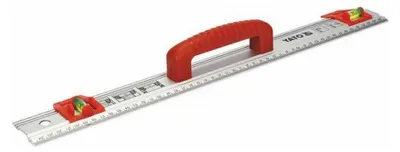 Obrázek produktu pro Yato - Pravítko, hliník AW2365 (2 mm x 1000 mm x 59 mm) (průhledné/červené)