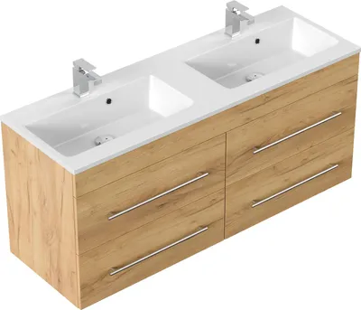 Produktbild von Badmöbel Firenze 140 eiche gold : Eiche Gold Varianten: Eiche Gold