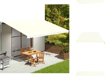 Obrázek produktu pro potah markýzy vidaXL krémový 6x3,5 m - Markýzy