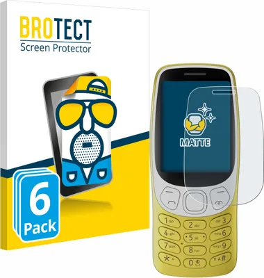 Produktbild von 6x BROTECT Schutzfolie für Nokia 3210 Displayschutz Displayschutzfolie Folie Matt Entspiegelungsfolie