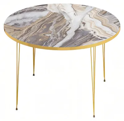 Immagine prodotto di Tavolino moderno multicolore in legno e acciaio inox
