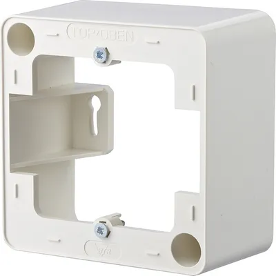 Produktbild von METZ CONNECT Aufputzrahmen 85 x 85 x 43 mm, 1fach, reinweiß