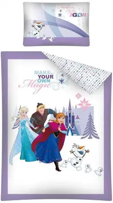 Immagine prodotto di Frozen Anna Elsa Olaf biancheria da letto per bambini 40 x 60 cm + 100 x 135 cm