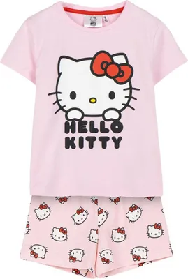 Image de Hello Kitty Pyjama pour enfants T-shirt et short 100 % coton 6 ans