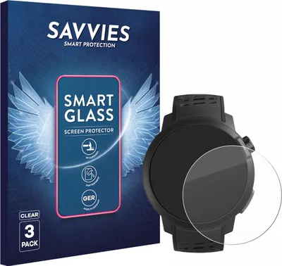 Produktbild von 3x Savvies Schutzglas Folie für Coros Pace Pro 9H Panzer Schutzfolie Glas Displayschutz klar transparent