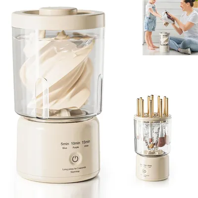 Produktbild von Tragbare Mini-Waschmaschine, Unterwäsche-Waschmaschine, Reinigungsgerät für Make-up-Pinsel, Unterwäsche-Waschgerät für Zuhause, Hotel, Wohnmobil