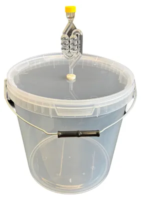 Produktbild von SILPLAST Gärbehälter 20L Fermentationsbehälter mit Gärröhrchen Dichtgummi Gäreimer lebensmittelecht Bier- und Weinherstellung Transparent