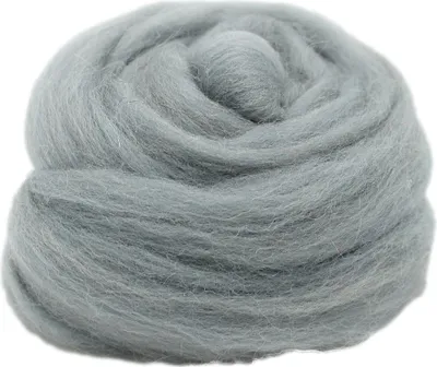 Produktbild von Filzwolle zum Trockenfilzen und Nassfilzen - Farbe Perle 20gr.