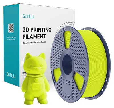 Immagine prodotto di Filamento PLA opaco Sunlu, colore verde chiaro, PLA opaco da 1,75 mm per stampanti 3D FDM