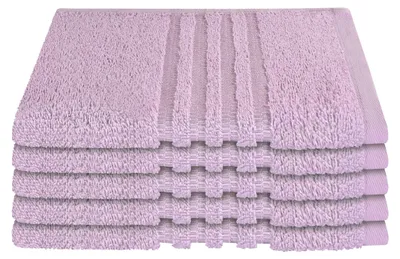 Produktbild von SCHIESSER Gästetuchset Milano | Einfarbig | 5-teilig | 100% Baumwolle | Weich & Saugstark | 30x50 cm | Rosé