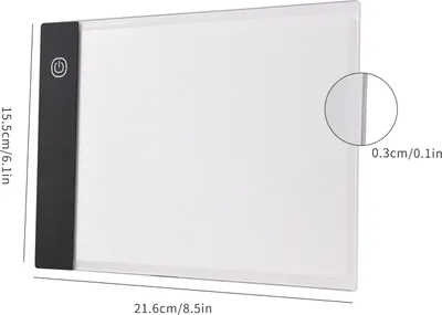 Zdjęcie produktu dla A5 LED Light Pad Tracer 3mm Ultra-Thin Drawing Board Copyboard Bezstopniowe ściemnianie Zasilany przez USB dla artystów Animacja Projektowanie Szkicowanie Kaligrafia Diamentowe klejnoty Materiały malarskie