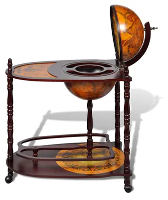Obrázek produktu pro vidaXL Globe Bar Table Eucalyptus Wood Freestanding