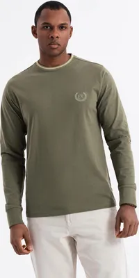 Produktbild von Ombre Clothing Langarm-T-Shirt für Männer Ziia olive M