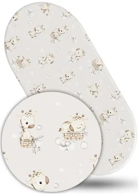 Produktbild von Babymam Spannbettlaken Kinderwagen Wiege 38x80cm Baumwolle