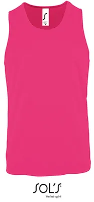 Produktbild von SOLs 02073 | Herren Sports Tank Top Sporty - Farbe: Neon Pink - Größe: M