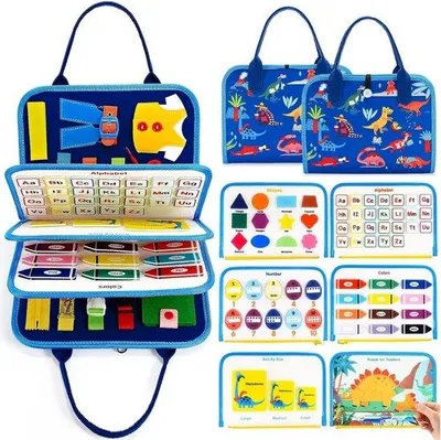 Zdjęcie produktu dla Niebieska plansza Montessori do domu i w podróży