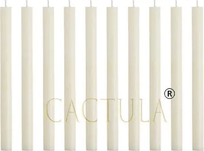 Obrázok produktu pre Cactula sviečky – farba: slonová kosť – priemer 2,1 cm × dĺžka 30 cm – 10 kusov
