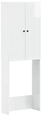 Productafbeelding van vidaXL Toiletkast EDE, hoogglanzend wit, 66 x 25,5 x 190 cm
